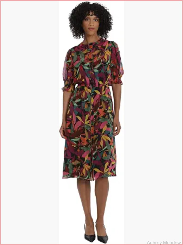 Embroidered Halter Neck Midi Dress Womens